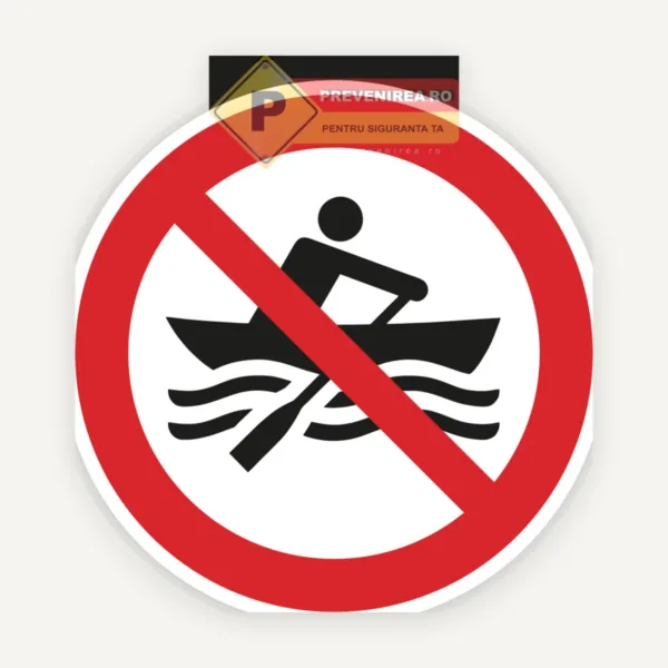 Etichetă Interzis cu barca - Protecție și prevenție