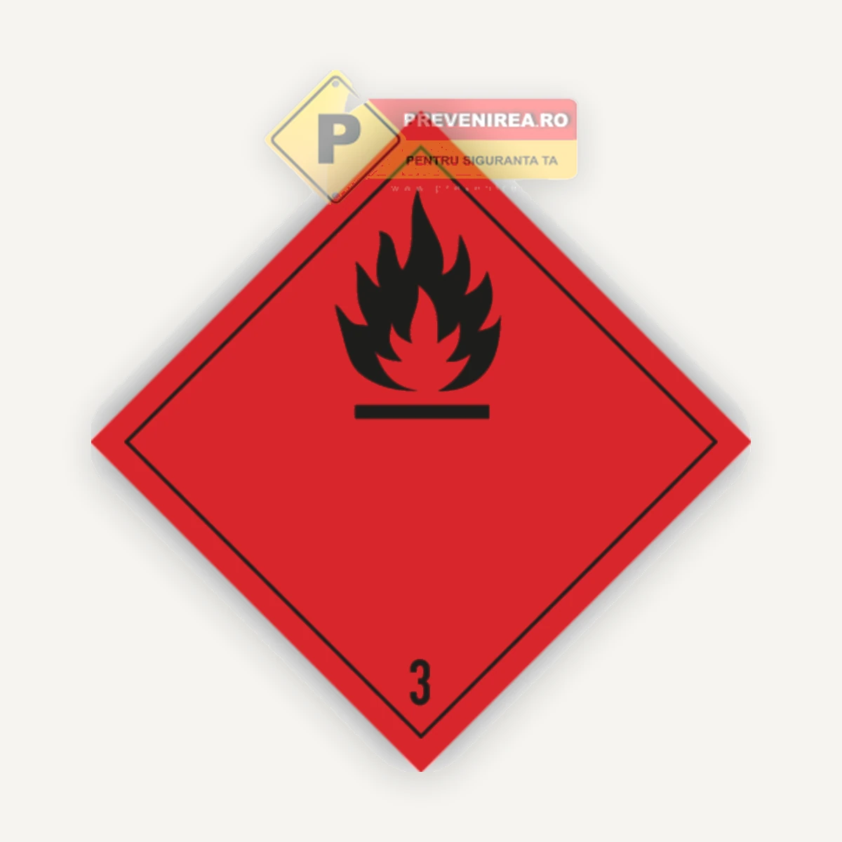 Etichete rezistente pentru lichide inflamabile Clasa 3 - Ideal pentru depozit și transport