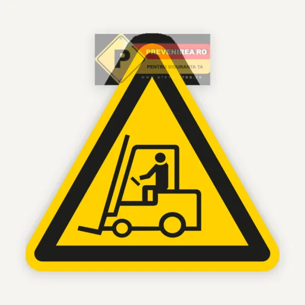 Etichete de Avertizare pentru Traseu Stivuitoare - Siguranță Maximă la Locul de Muncă