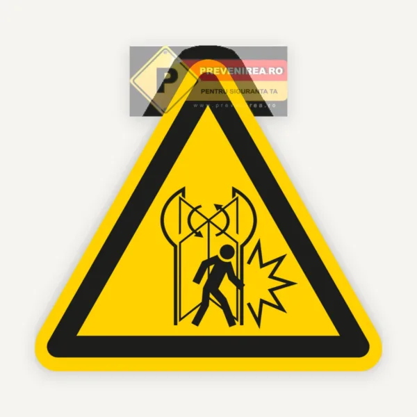 Etichete de avertizare pentru uși rotative - Protecție și siguranță maximă