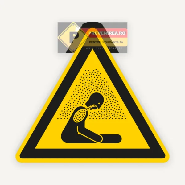 Etichete de avertizare Vapori Otravitori - Semnalizare Zonă Contaminată, Siguranță Profesională