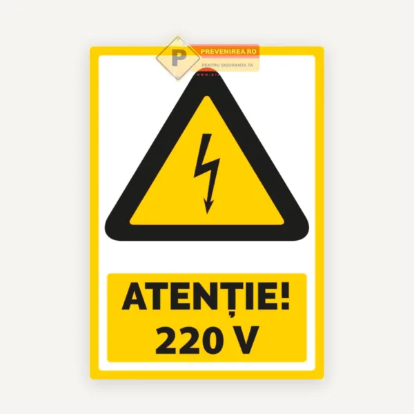 Indicator de Avertizare 220V - Marcaj pentru Prize și Tablouri Electrice