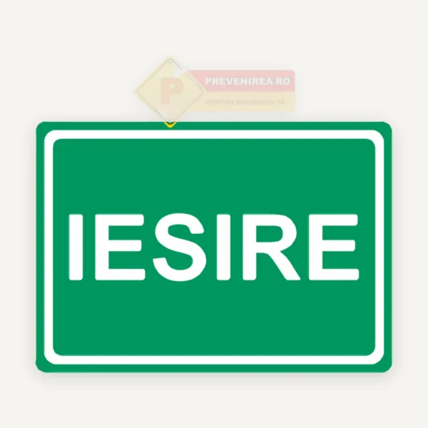Indicator de Ieșire pentru Situații de Urgență - Semnalizare Incendiu Uși Evacuare