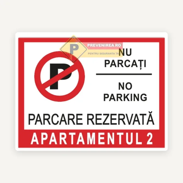 Indicatoare Personalizate pentru Locuri de Parcare și Reședințe - Vizibile și Rezistente