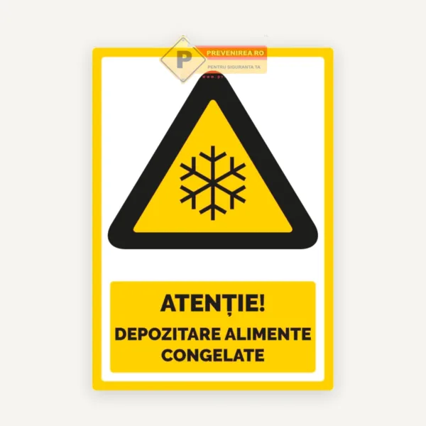 Indicator atenție pentru depozitare alimente congelate - Etichetă vizibilă pentru siguranță și organizare în congelator