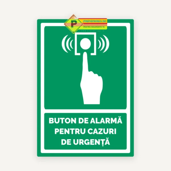Indicator de securitate cu buton de alarmă pentru urgențe - alertare rapidă și eficientă