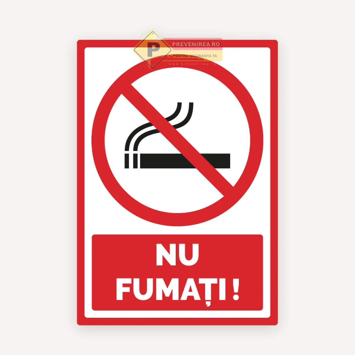 Plăcuță „Nu Fumați” - Semnalizare profesională pentru birouri, restaurante și instituții