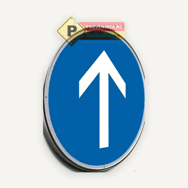 Indicatoare direcție înainte - semne rutiere vizibile și conforme pentru trafic organizat
