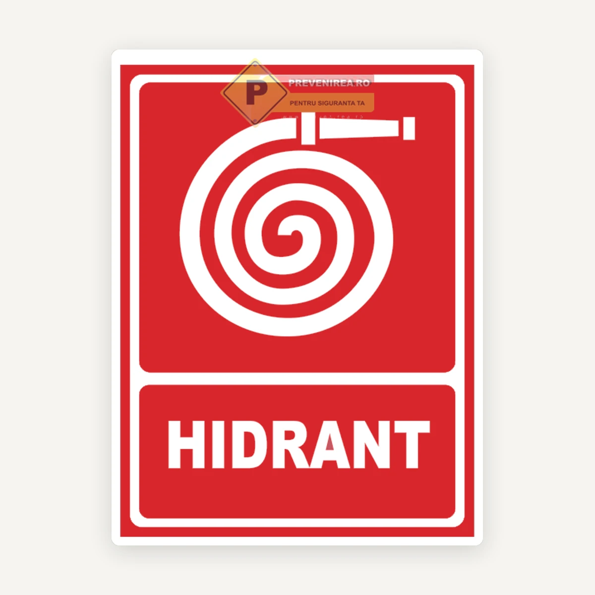 Indicator Hidrant Roșu - Semnalizare PSI Standard pentru Hidranți Interiori și Exteriori