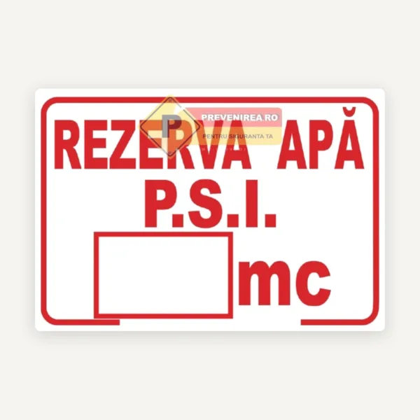 Indicator Personalizat pentru Rezervă de Apă (m³) - Rezervor de Apă pentru Incendiu