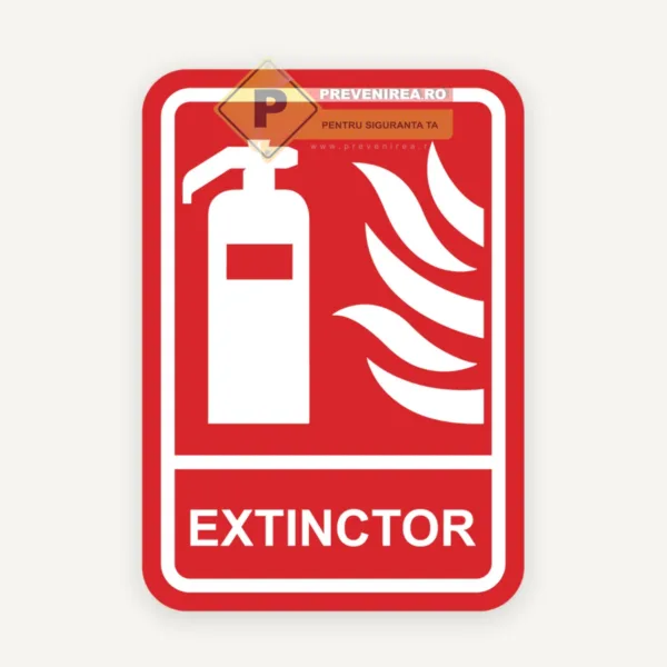 Indicator pentru Marcare Extinctor Incendiu - Semnalizare PSI Conform ISU și SR EN ISO 7010