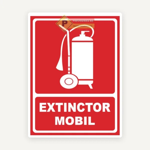 Indicator pentru Semnalizare Extinctor Mobil