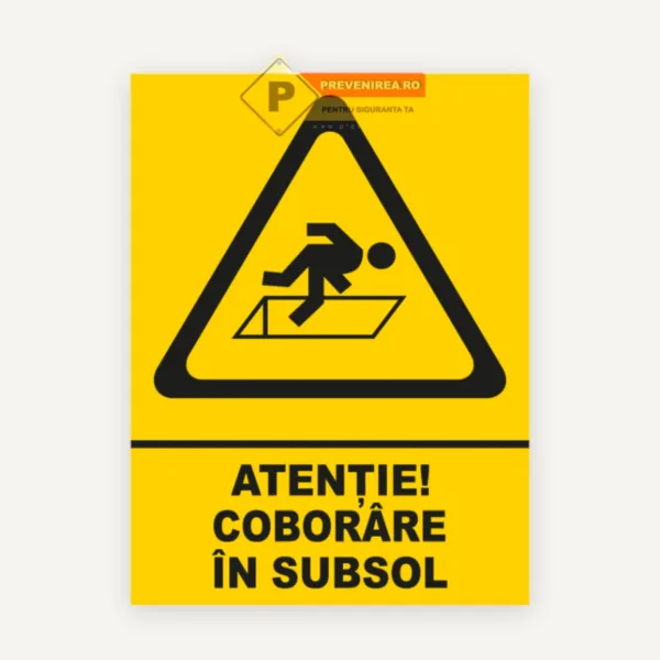 Indicator Atenție Coborâre în Subsol