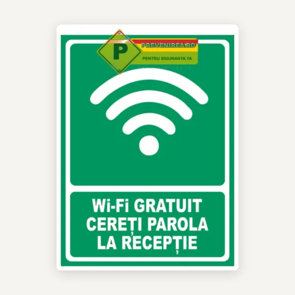 Indicator Wi-Fi Gratuit - Cereți Parola la Recepție