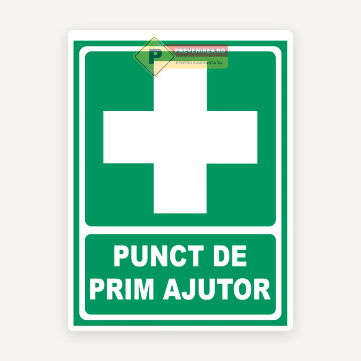 Indicator Punct de Ajutor Verde - Semnalizare Conform Standardelor