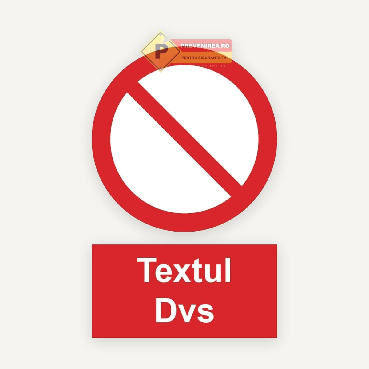 Indicator personalizat cu textul dumneavoastră