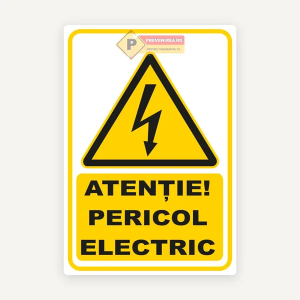 Indicator Atenție! Pericol Electric pentru Tablouri Electrice si Instalații electrice