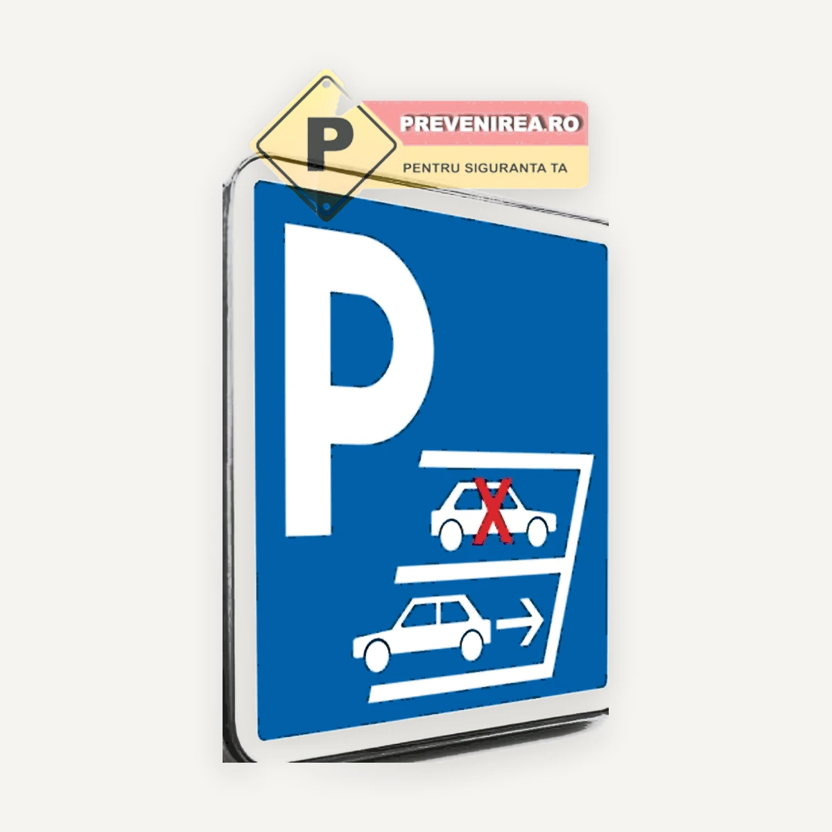 Indicator rutier „Parcare” pentru amenajarea locurilor de parcare