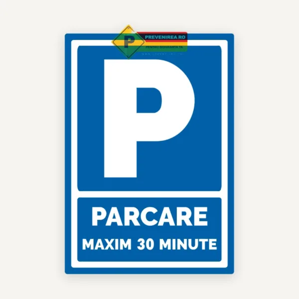 Indicator parcare temporare