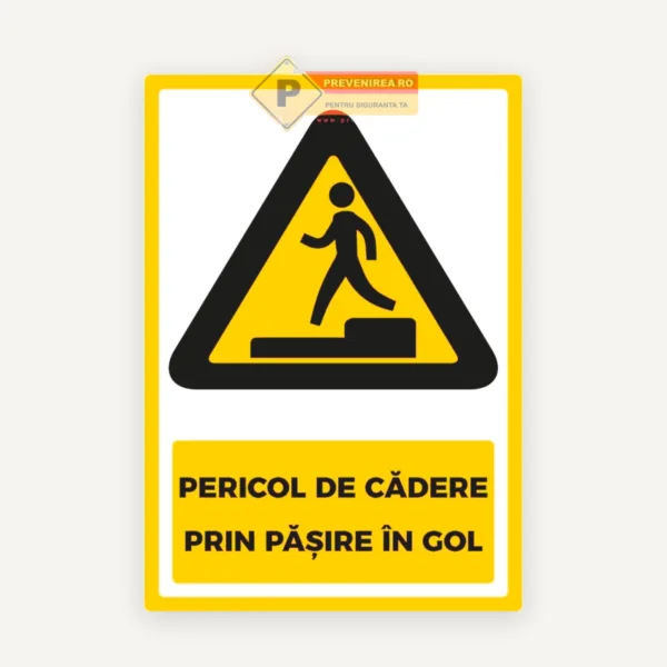 Indicator pentru cadere in gol