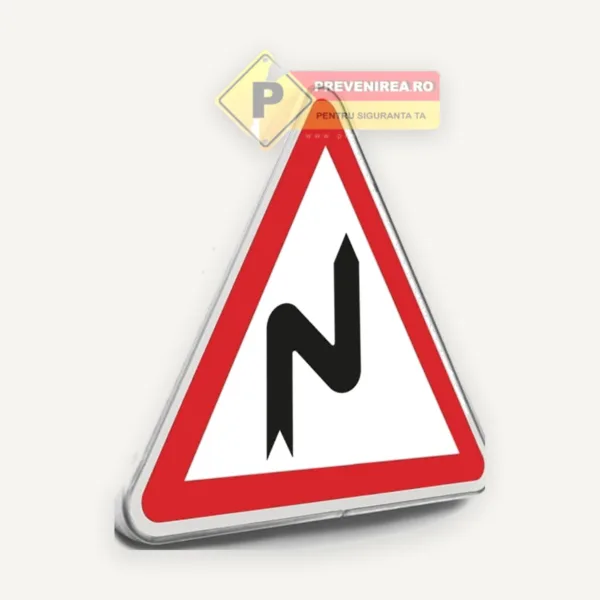 Indicator pentru curba dubla la dreapta