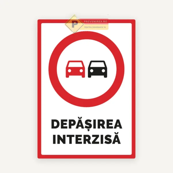 Indicator pentru depasirea interzisa