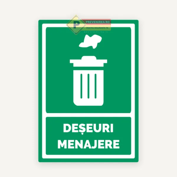 Indicator pentru deseuri menajere