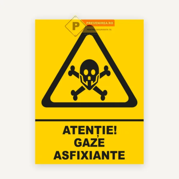 Indicator pentru gaze asfixiante
