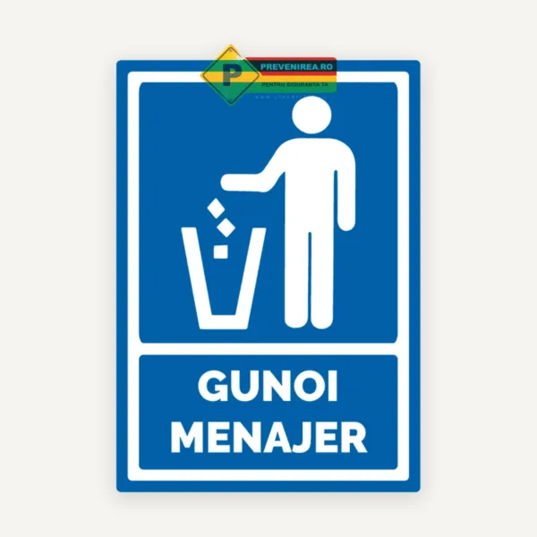 Indicator pentru gunoi menajer