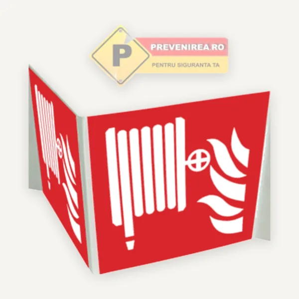 Plăcuțe duble personalizate pentru hidranti - vizibilitate 360° și siguranță maximă