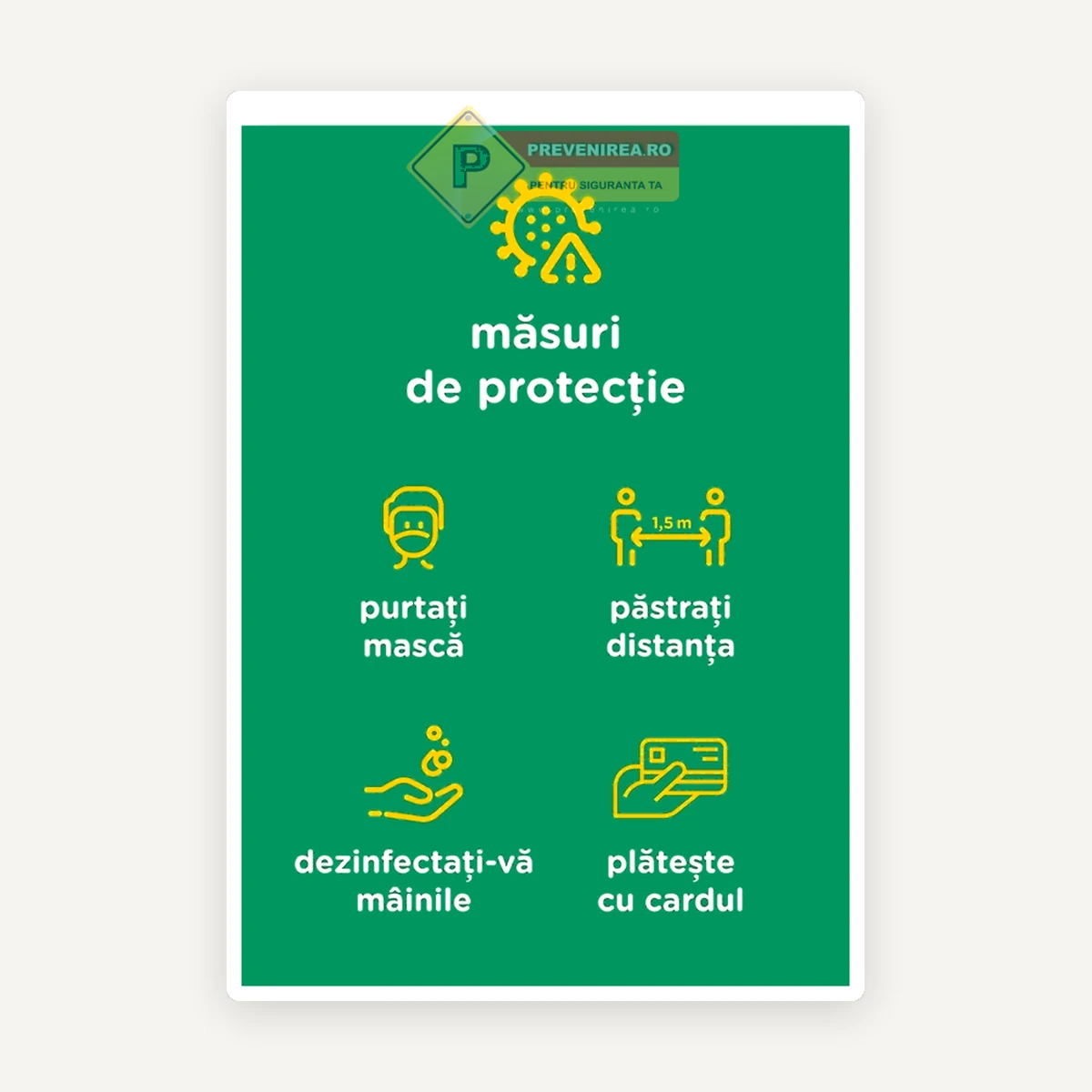 Indicator pentru igiena si protectie