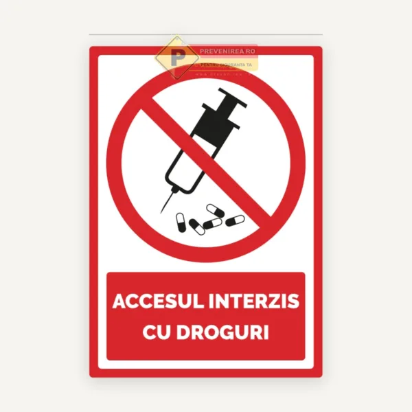 Indicator pentru interzicerea drogurilor