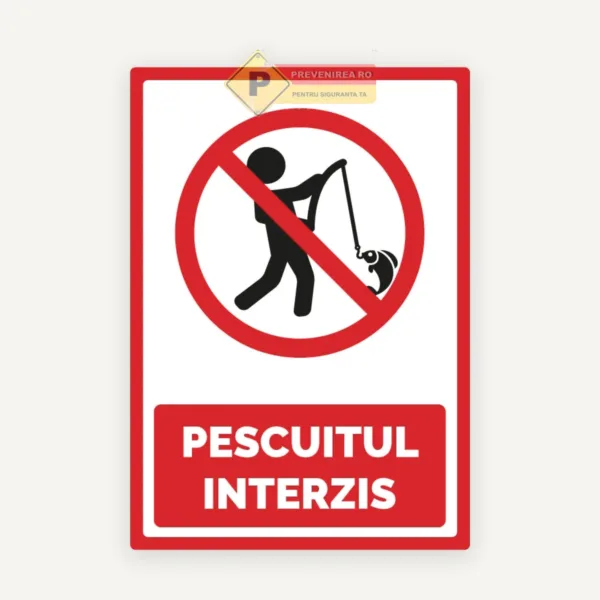 Indicator pentru interzicerea pescuitului
