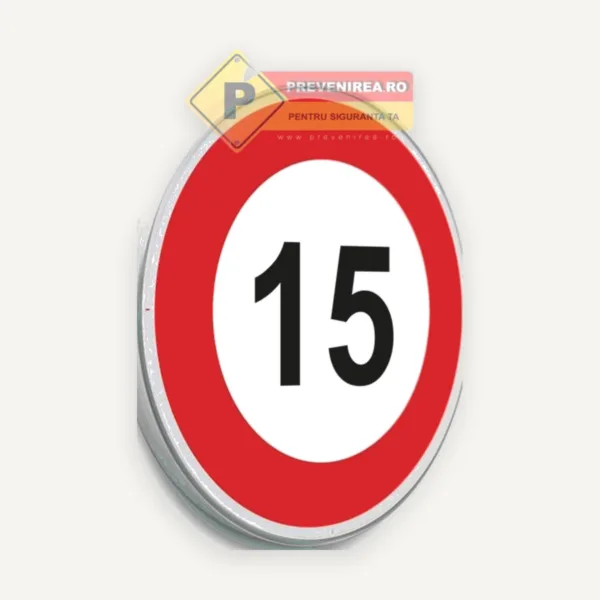Indicator pentru limita de viteza la 15 km