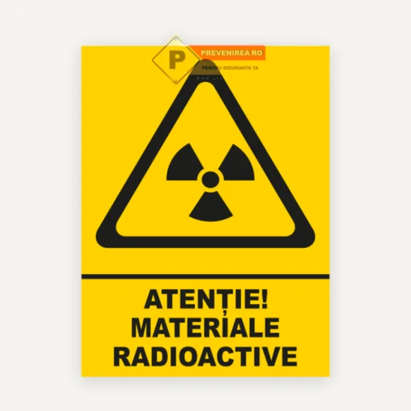 Indicator pentru material radioactiv
