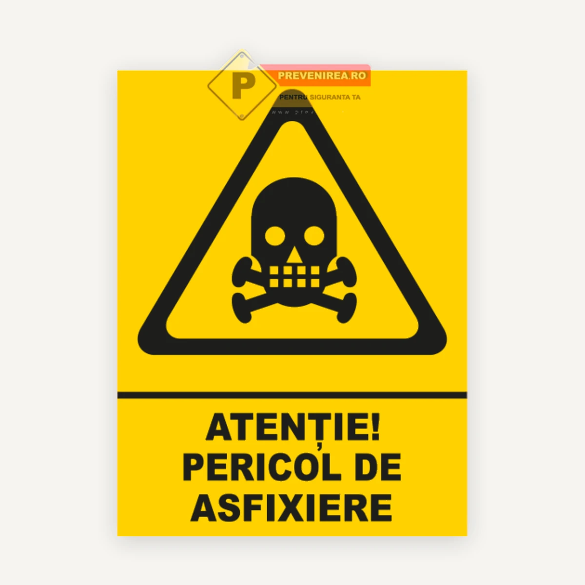 Indicator pentru pericol de asfixiere