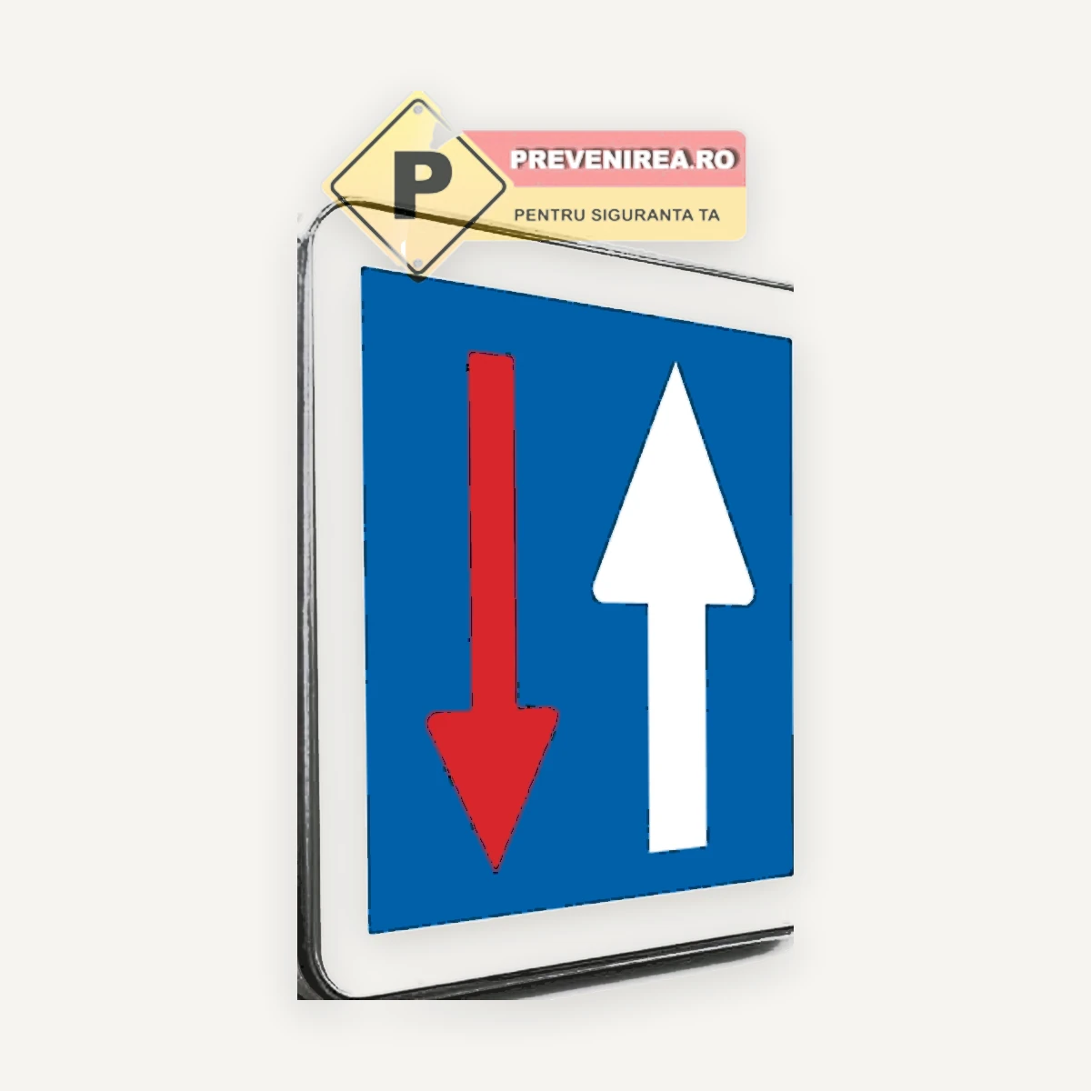 Indicator pentru prioritate fata de circulatia din sens invers