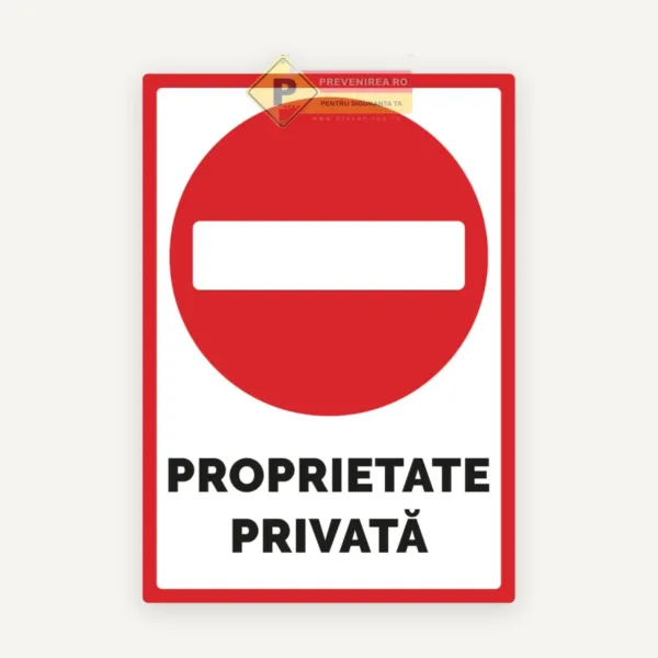 Indicator pentru proprietate privata