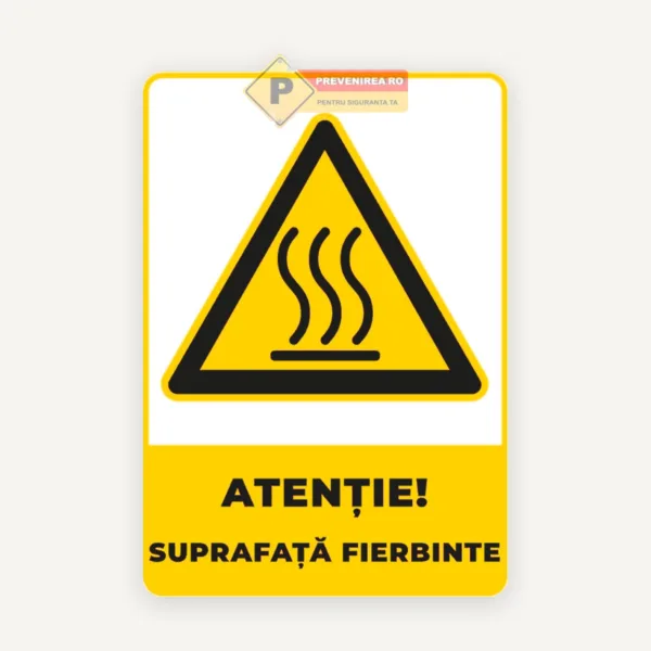 Indicator pentru semnalizare suprafata fierbinte
