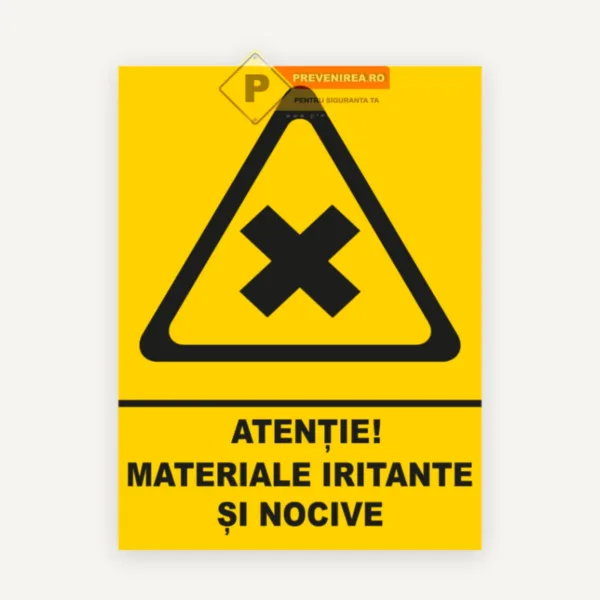 Indicator pentru substante iritante si nocive