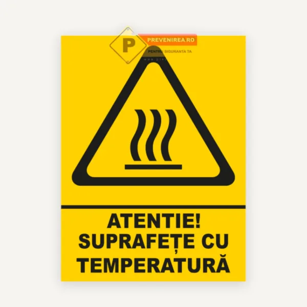 Indicator pentru suprafete cu temperatura