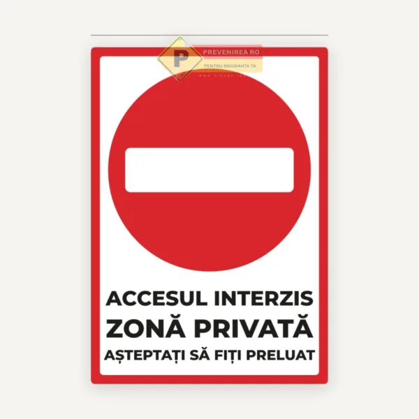 Indicator pentru zona privata