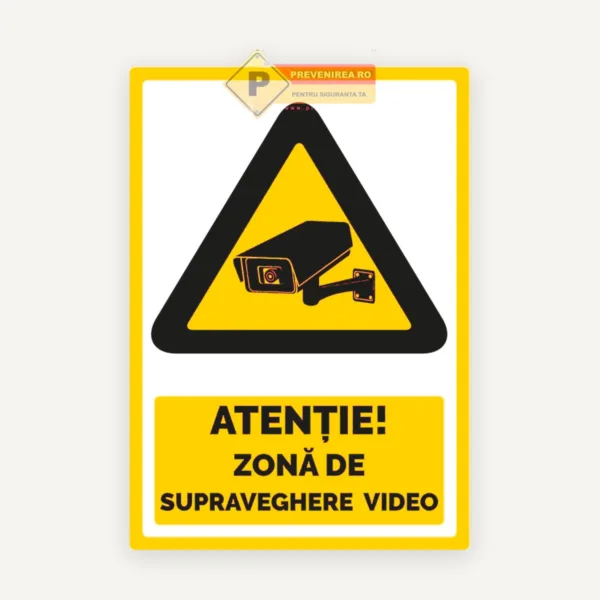 Indicator pentru zone cu camere video