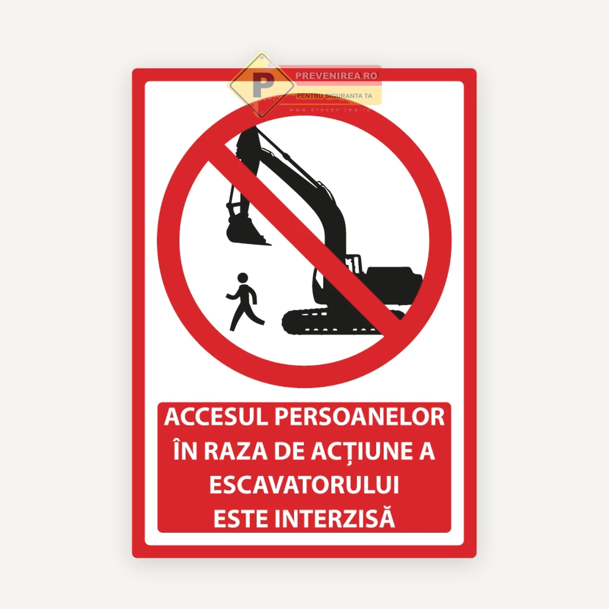 Indicator pentru zone pentru lucrare