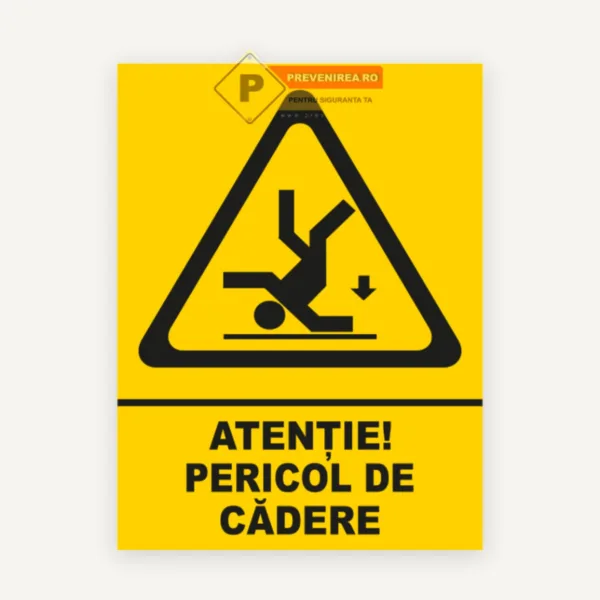 Indicator pericol caderea de la inaltime