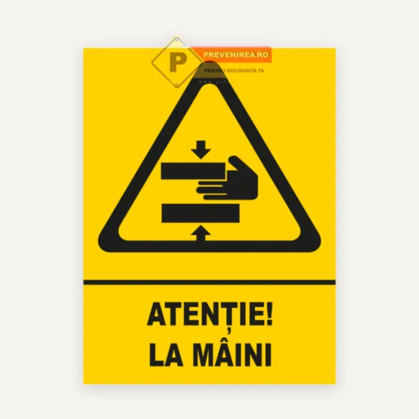 Indicator pericol de accidentare la maini