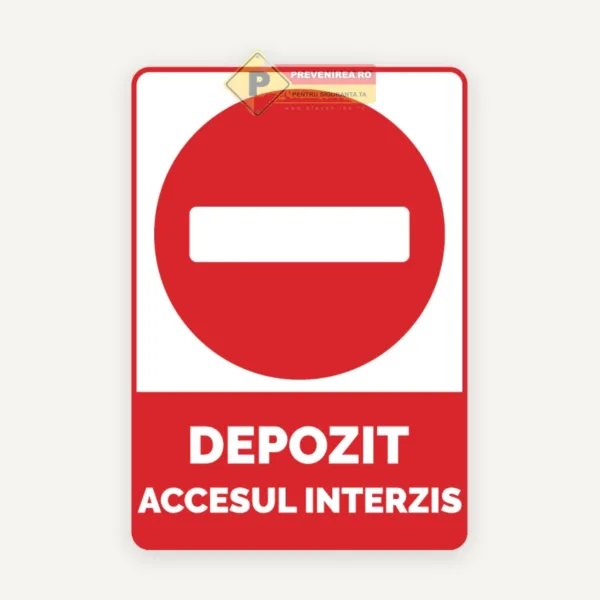 Indicator special pentru depozit