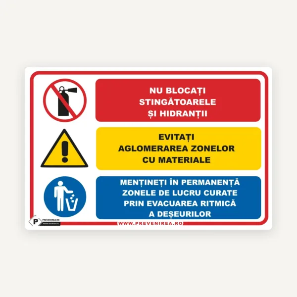 Panouri pentru respectarea regulilor protectie
