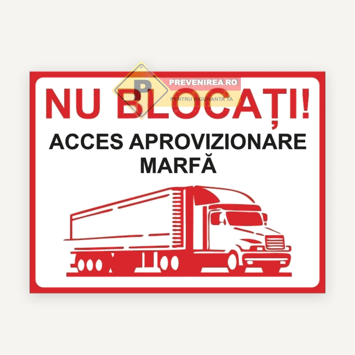 Semn pentru aprovizionare marfa