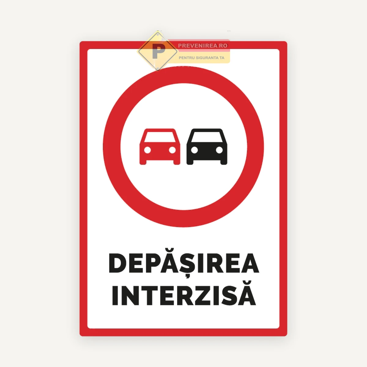 Semn pentru depasirea interzisa
